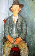 Amedeo Modigliani Junger Bauer oil painting